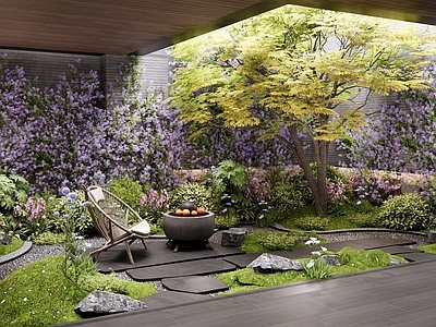 现代庭院 室内植物造景 藤蔓 花草组合 景观树 灌木