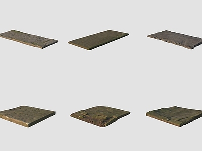 现代中式石头 古代石板路