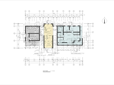 现代其他公共建筑 小型公共服务建筑 城市驿站建筑 社区服务建筑 施工图