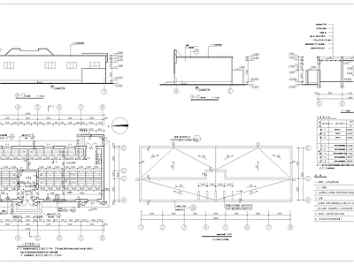 现代公厕 公共洗手间建筑 施工图