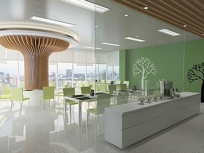 现代其他餐饮空间 餐厅用餐区