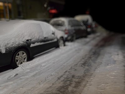 其他交通工具 场景 现代 街道 雪街 马路
