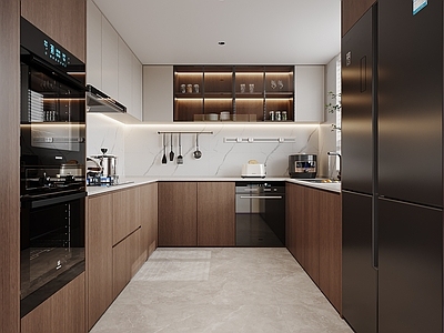 侘寂奶油封闭式厨房 侘寂奶油厨房