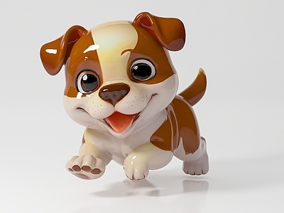 狗 中华田园犬 狗狗 卡通形象动漫风格 手办摆件雕塑雕刻 美陈活动 玩具玩偶
