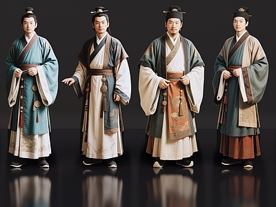 男人 2D古装人物 古代掌柜 账房先生 古装男子 影视剧角色