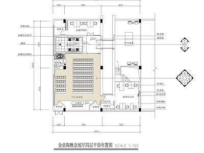 现代会议室 百人会议室 大会议室 施工图