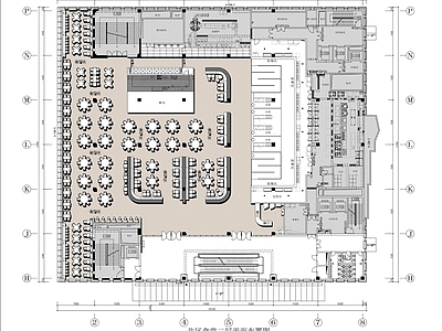 现代食堂 公司员工餐厅 员工食堂 施工图