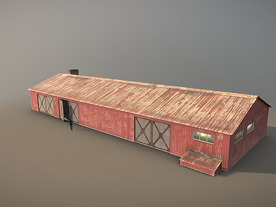 其他交通工具 建筑 现代 仓库 旧仓库 车库