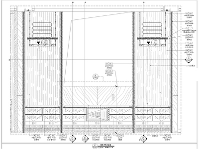 柜体节点 客房衣柜鞋柜大样 施工图