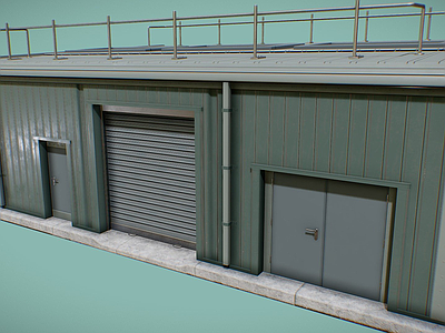 其他交通工具 建筑 现代 仓库 车库