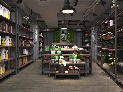 工业花店 花店 工业风花店 鲜花店