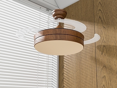 现代其他灯具 中古风风扇灯