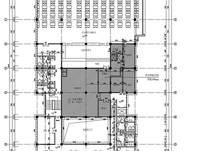 现代学校建筑 蒙古中学学生餐厅 施工图