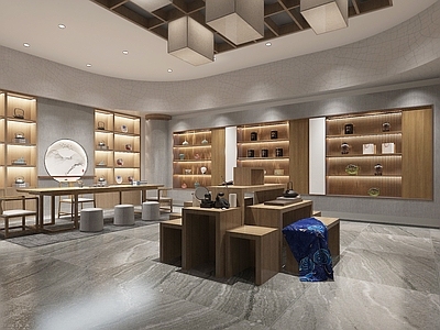 现代其他商业空间 文创展示店
