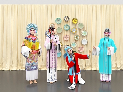 多人 戏曲表演人物