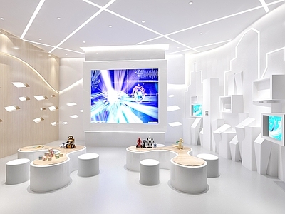 现代玩具礼品店 现代艺术展示空间