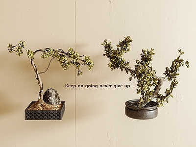 盆栽 新中式盆栽绿植