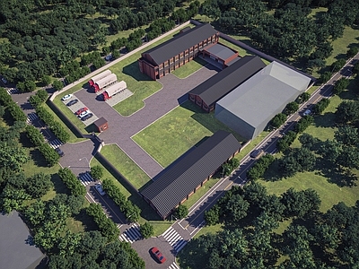 现代其他建筑外观 现代工业厂房