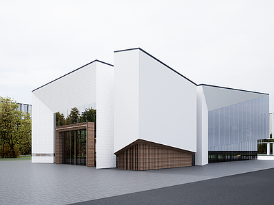 新中式中式展览馆建筑 中式展览馆 中式艺术馆 新中式展览馆 坡屋顶展览馆 坡屋顶艺术馆
