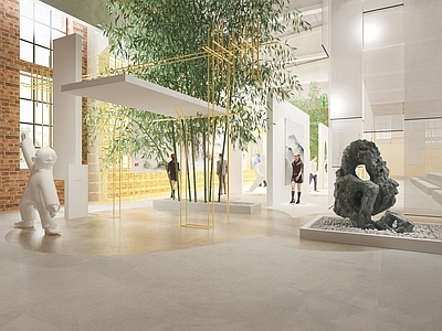 现代新中式其他公共空间 艺术展览空间