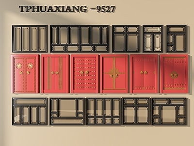 现代中式其他门 中式门窗 大门