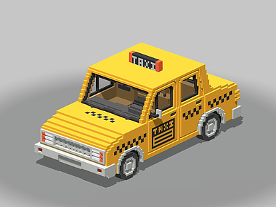 其他交通工具 汽车 老式 轿车 出租车 卡通出租车