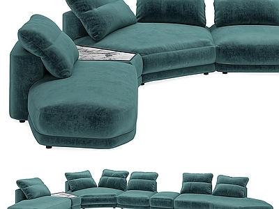 现代多人沙发 Minotti 现代多人沙发