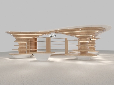 现代零食店 鞋包店 零食店 包包店 展厅门头 商场店铺