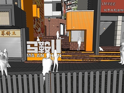 现代商业景观 商业城市更新景观