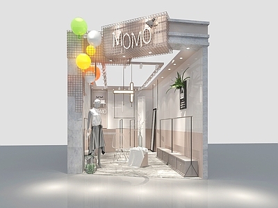 现代服装店 女装店 服装店 商场店铺 个性店铺 美陈橱窗