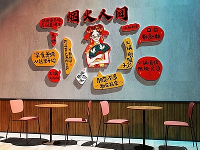 现代中餐厅 餐厅装饰画 餐厅打卡墙 火锅店装饰画