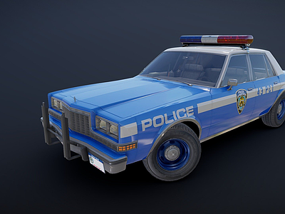 其他交通工具 汽车 老式 轿车 警察 80年代纽约警察