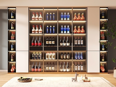 轻奢酒柜 酒柜设计 酒柜