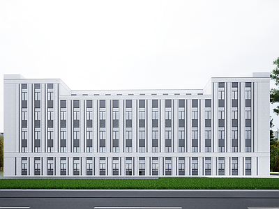 现代厂房 现代厂房 现代工业厂房 多层厂房 厂房建筑 现代简约厂房