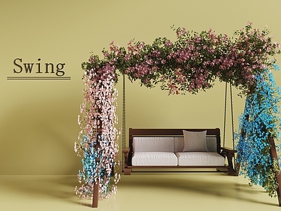 现代秋千椅 秋千 吊椅 网红秋千 休闲椅