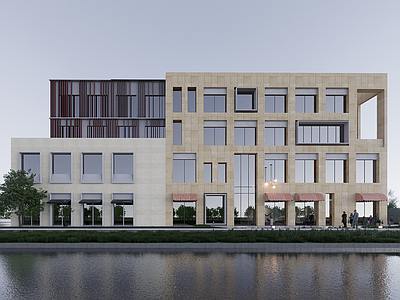 现代其他商业建筑 现代商业建筑 商业街建筑