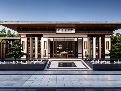 新中式中式入口大门 小区入口大门 示范区大门 示范区入口大门