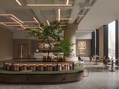 现代咖啡厅 现代咖啡店 咖啡休闲区