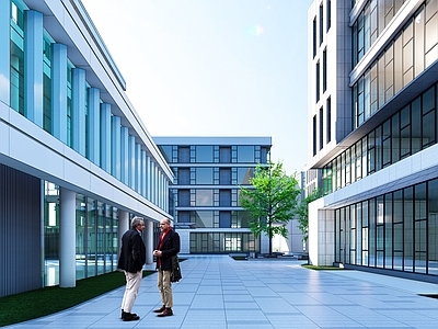 现代办公景观 办公区 办公楼设计