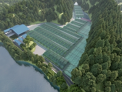现代其他农业建筑 养鱼 渔场