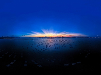 现代法式天空HDR 夜景HDR 宇宙星空HDR 现代渔港 海上风景