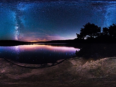 现代轻奢天空HDR 湖岸星空 夜景HDR 宇宙星空HDR 黄昏HDR 户外夜景