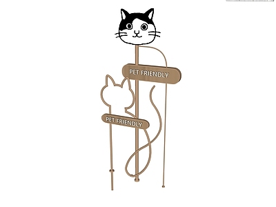 现代其他小品 宠物猫装饰小品