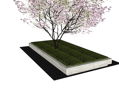 现代其他小品 石材种植池