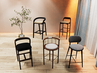 现代吧椅 皮吧椅 木吧椅 亚克力吧椅 布艺吧椅 藤编吧椅