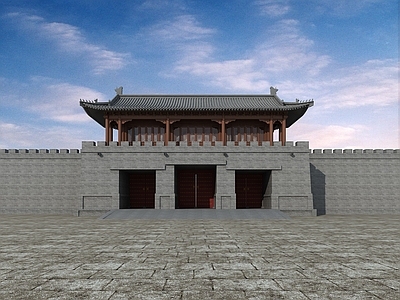 中式古建 中式古建城门楼