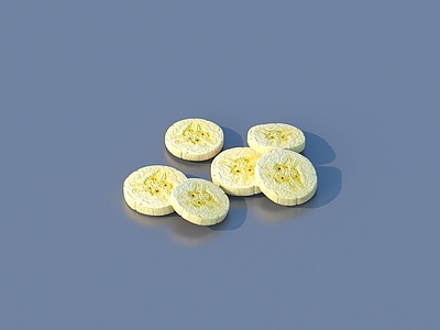 酒水食物 香蕉片 面包