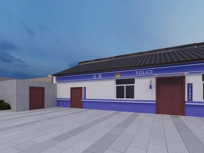 现代其他办公空间 警卫室