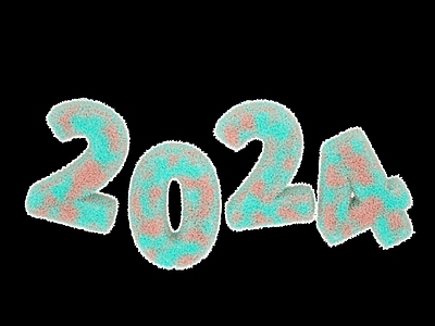 现代其他电器 2024艺术字立体字毛茸茸
