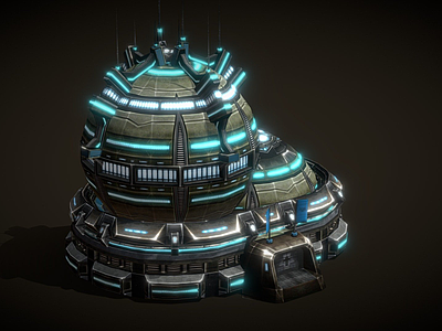 军事器材 建筑 科幻建筑 科学实验室